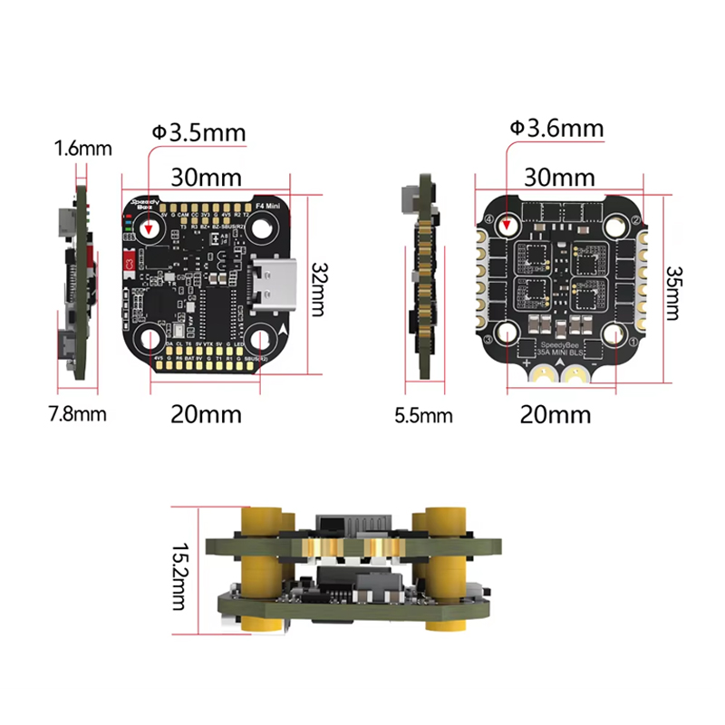 SpeedyBee F4 MINI Flight Contr – Drone Racing Flight Controller recenzja i cena