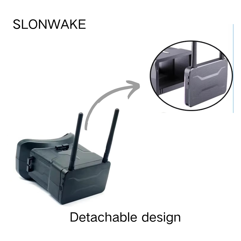 Okulary FPV 5,8G, 4,3-calowy e – Drone Racing Battery recenzja i cena